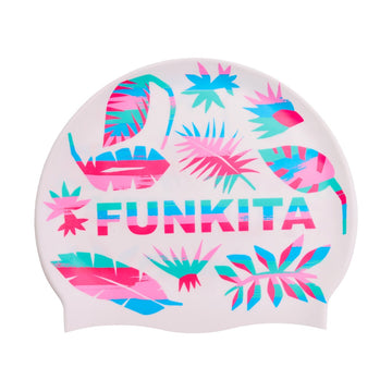 FUNKITA LOST LEAF SILICONE SWIM CAP
