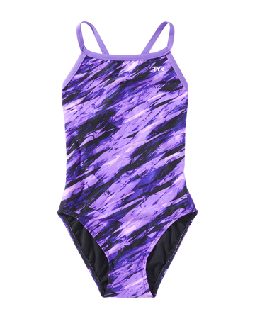 TYR Girls' Vitric Diamondfit Swimsuit - Purple