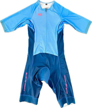BLUE70 WOMENS AERO ELITE TRISUIT - BLUE/NAVY