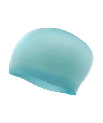 TYR Wrinkle-Free Long Hair Silicone Cap- Turquoise